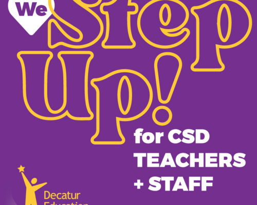 Step Up For Teachers Yard Sign