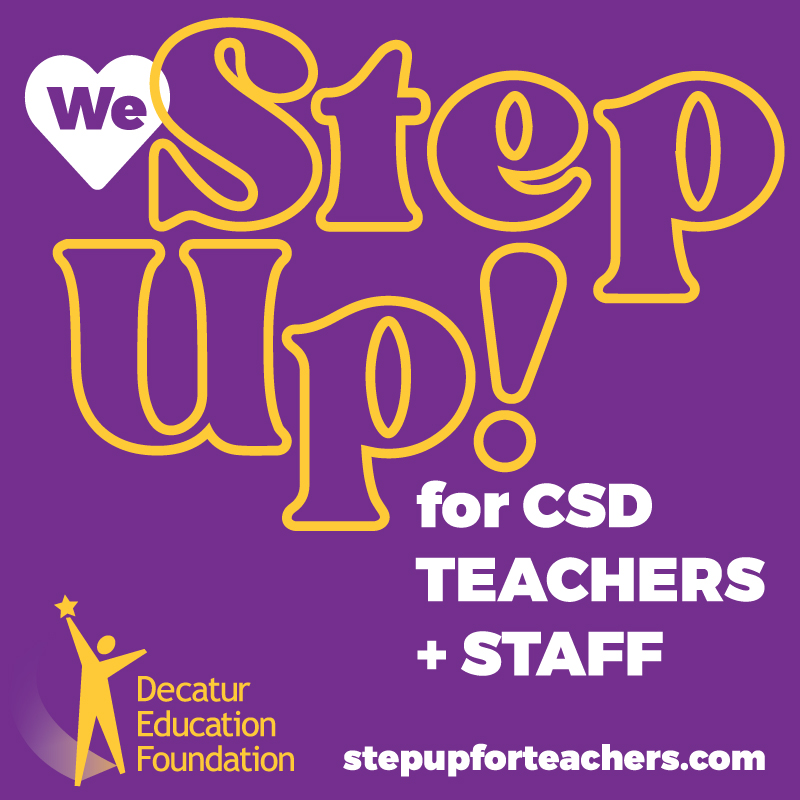 Step Up for Teachers yard sign